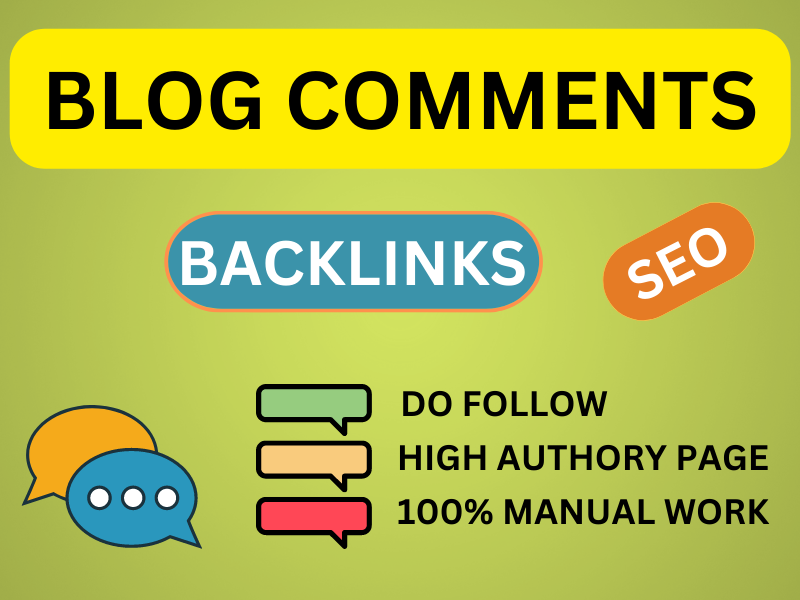 I will do manually 200 dofollow blog comments backlin...