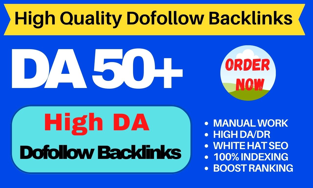 I will build SEO backlinks high authority dofollow li...