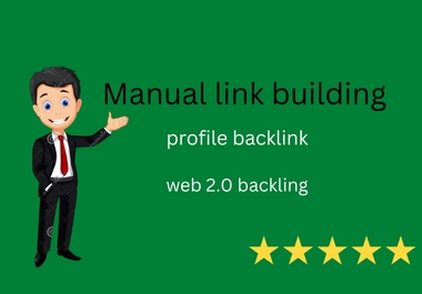 I will 100 SEO manual link building do follow profile...