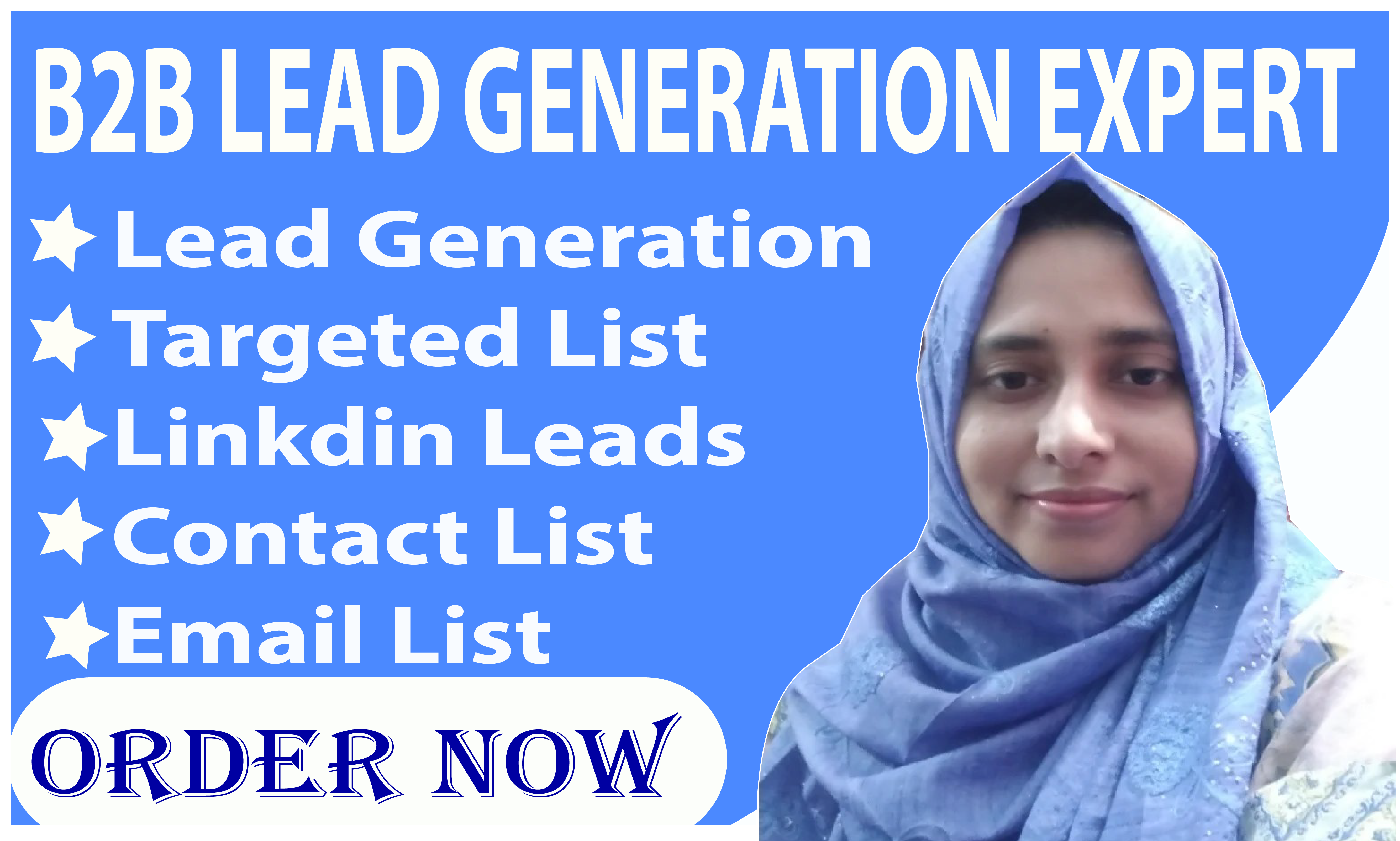 I will do 100 Data Entry, B2B Lead Generation, Link...