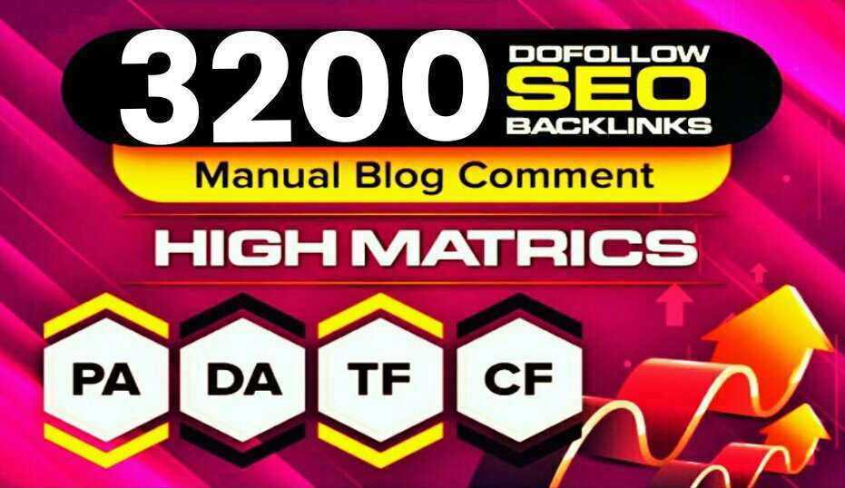 I will 3200 High DA/DR TF/CF Blog Comments Backlinks ...