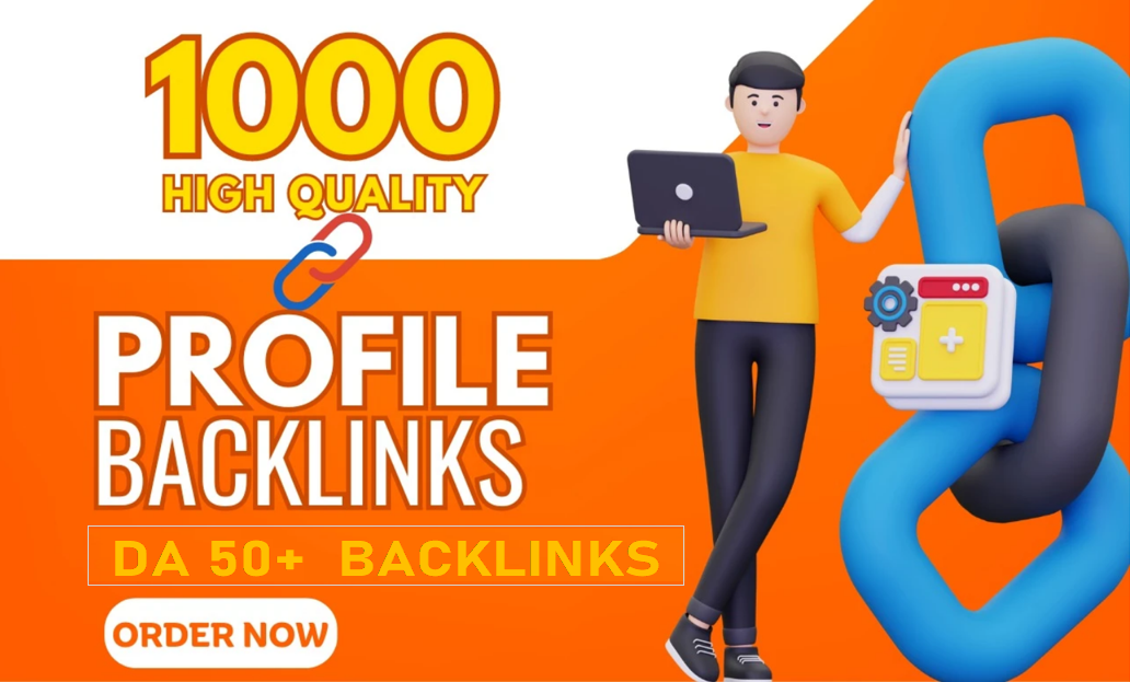 1000 Profile PR9 - DA 90- 50 Backlinks Domain Permium...