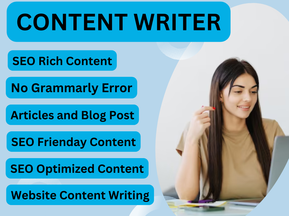 Content writing, article writing, blog posts for yo...