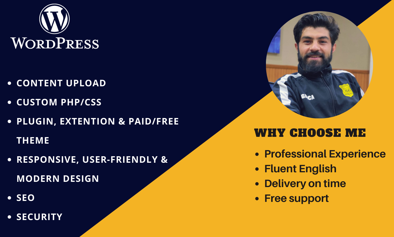 I will design and develop SEO friendly WordPress webs...