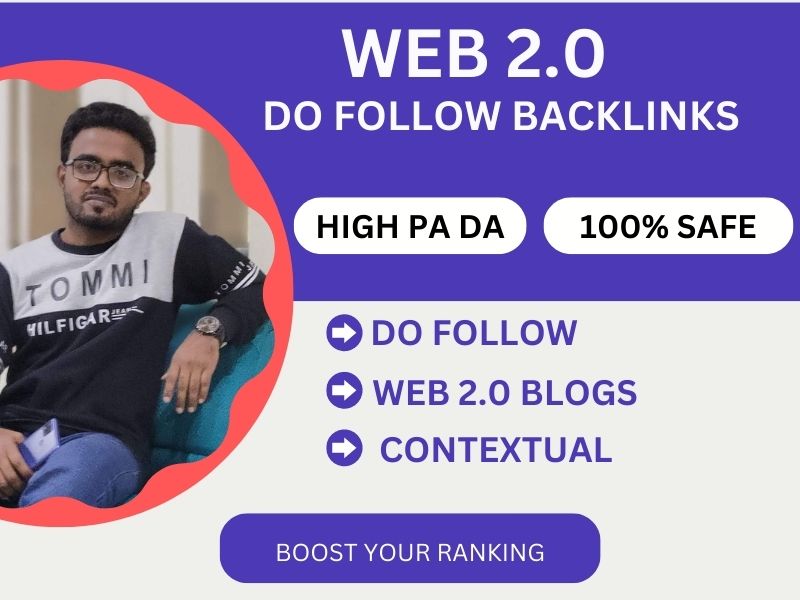 I will manually build 70 web 2 0 backlinks to high qu...