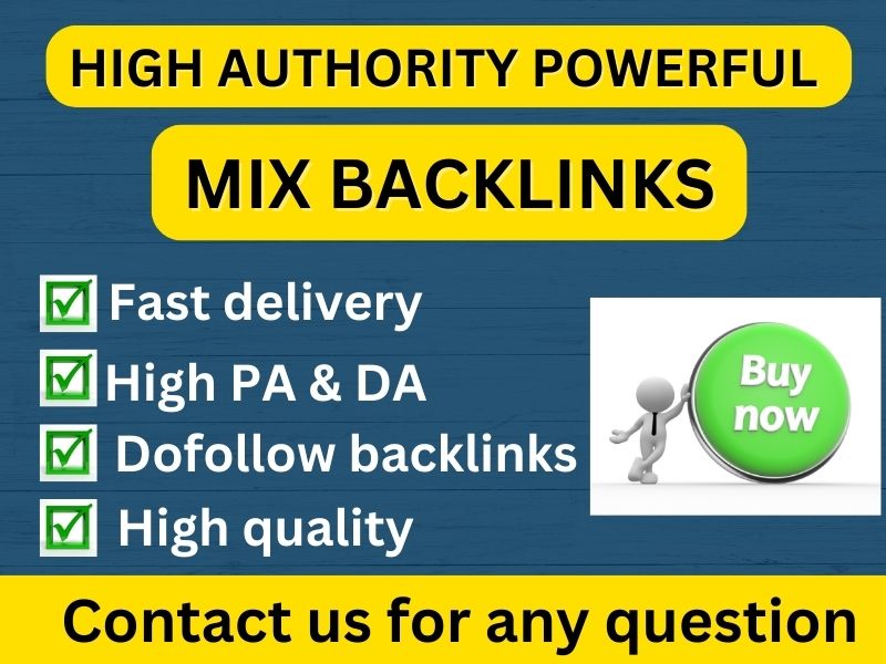 I will provide 100 mix backlinks to high da pa websit...