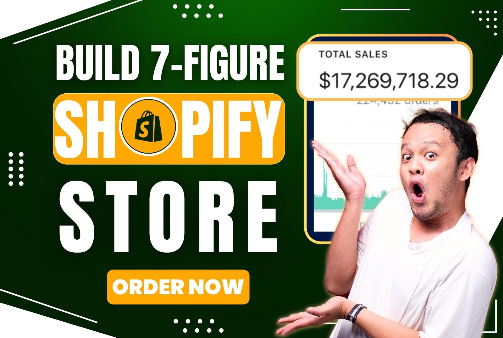 I will build a dropshipping shopify store or shopify ...