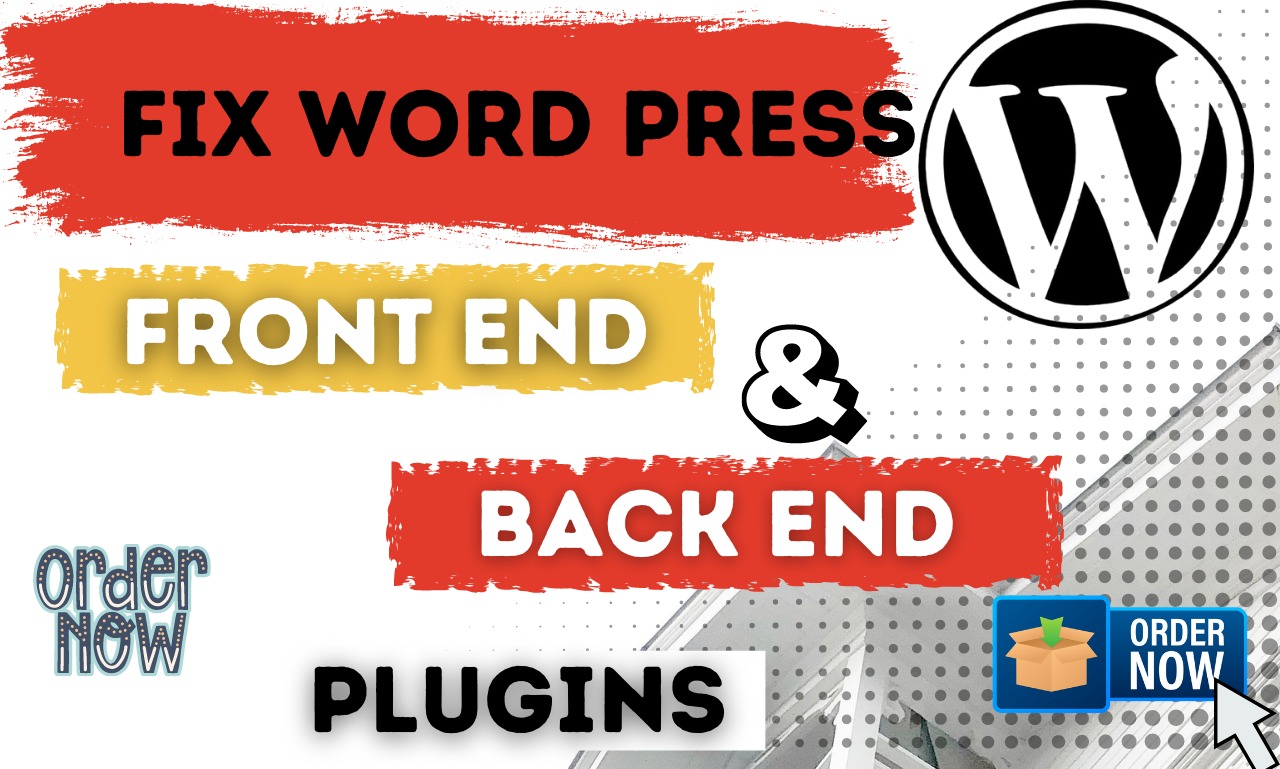 I will fix wordpress issues, wordpress website or er...