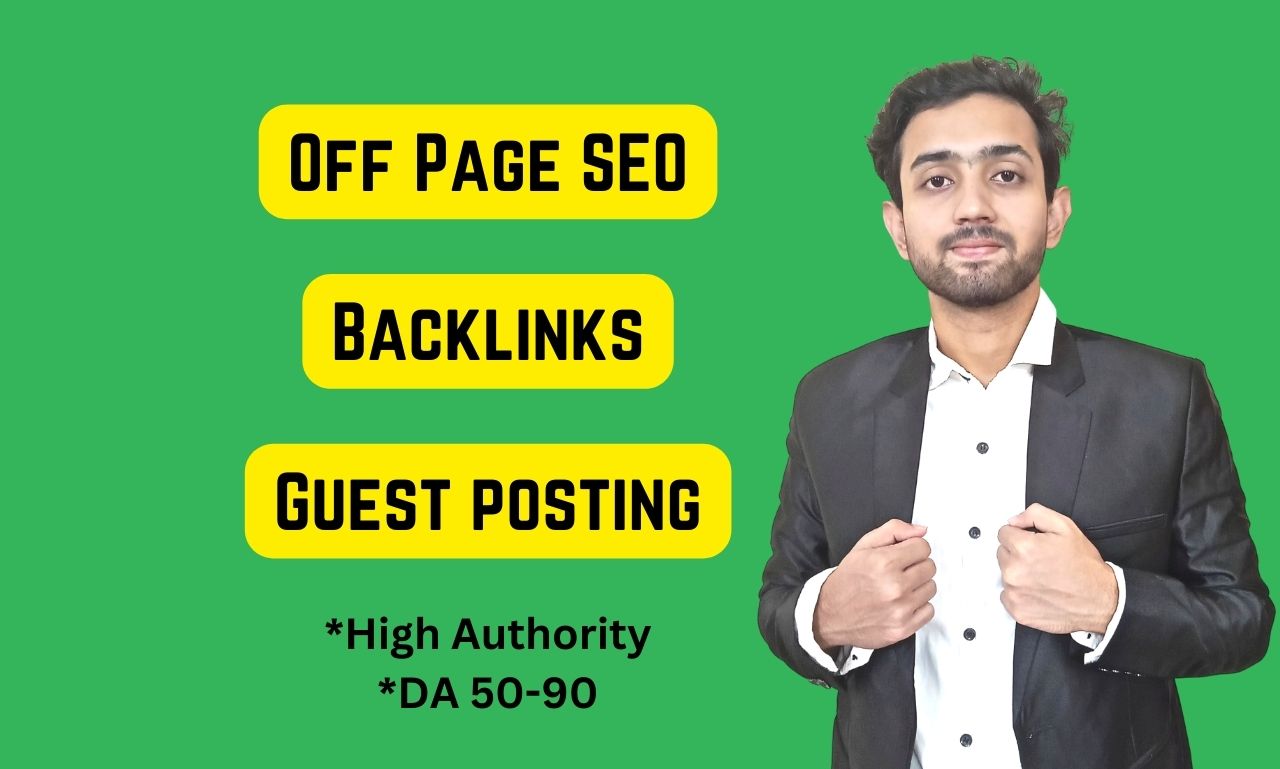 I will do your website off-page SEO and create High a...