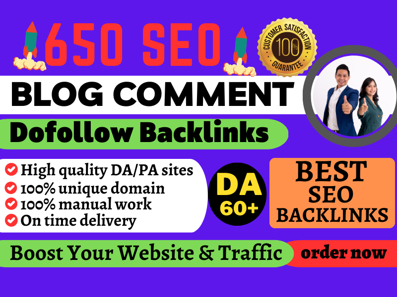 I will provide 150 dofollow blog comment SEO backlink...