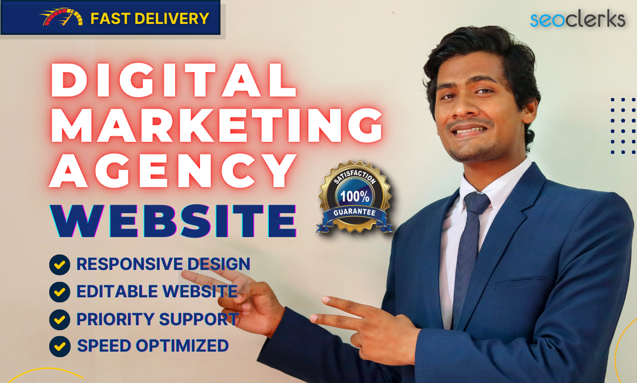 I will Develop your Digital Marketing Agency website ...