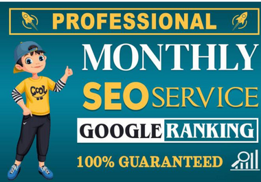 I will do 300 Backlinks white hat monthly SEO service...