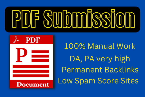 30 pdf submission backlinks provide with high da, pa...