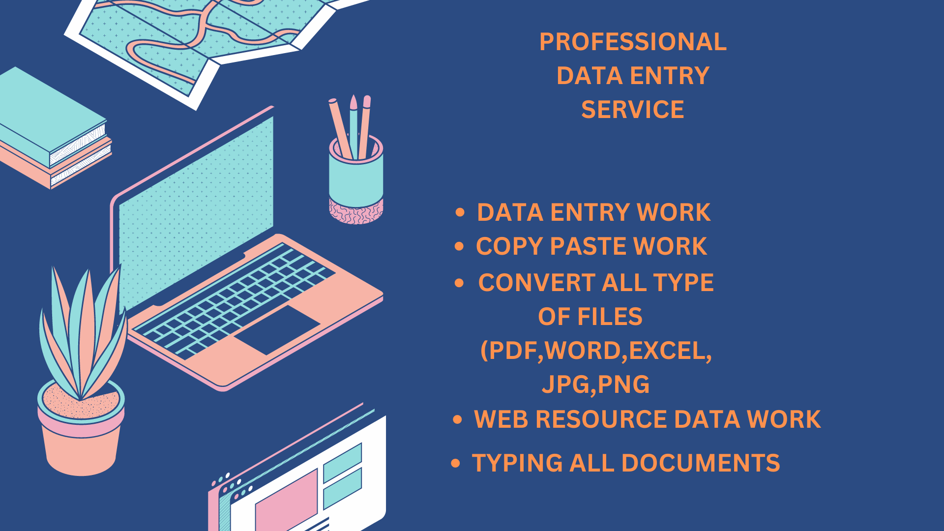 I will do a professional data entry work and data col...