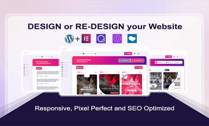 I will design responsive creative and stunning websit...