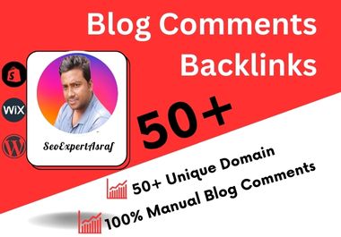 Manually Create 50 blog commenting, blog comments ba...