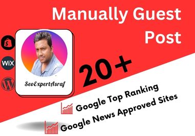 write and publish 20 hi da guest posts, dofollow gue...