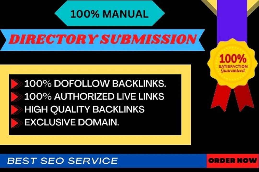 Unique 100 Top Directory Submissions Dofollow backlin...