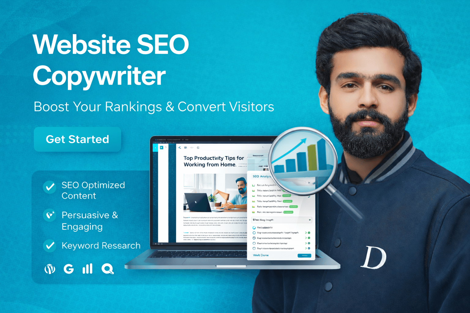 Website SEO Copywriter 100 words