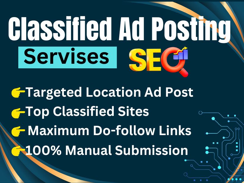 I will manually create 70 Clasified Ads Posting to hi...