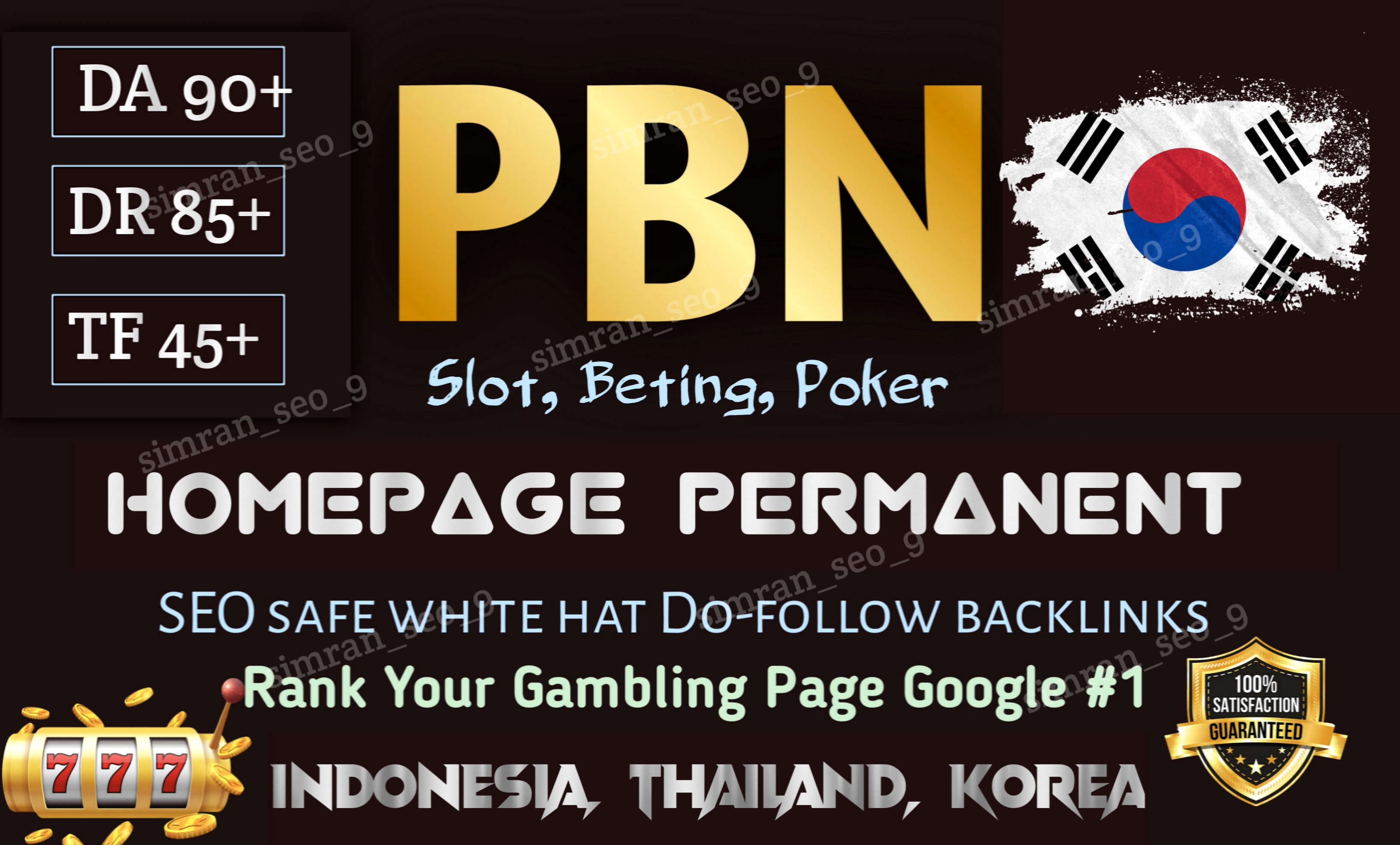 High quality korea dofollow SEO link building DR auth...