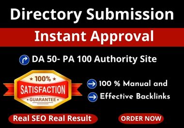 Instant Approve Manual 200+ Directory Submissions