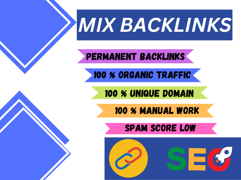 I will manually create 150 Mix Backlinks to high da p...