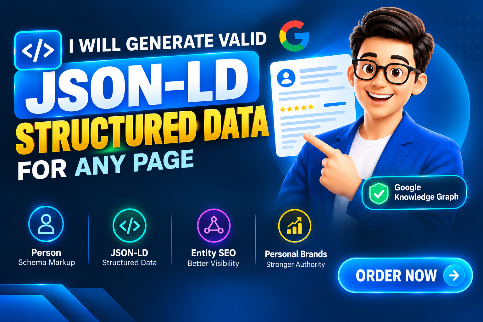 I will generate valid JSON-LD structured data for any...
