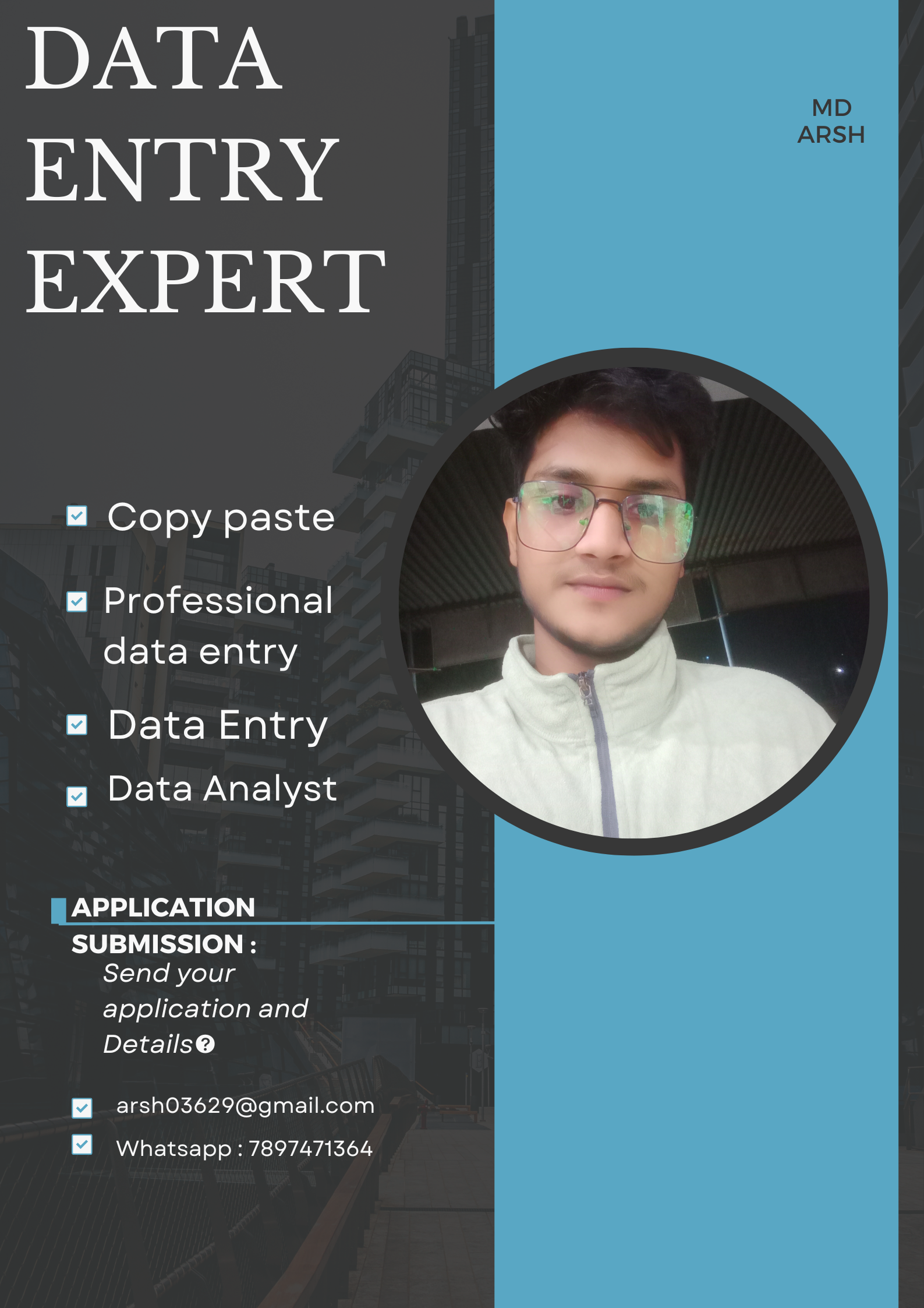 I will do best data entry, Excel, Typing