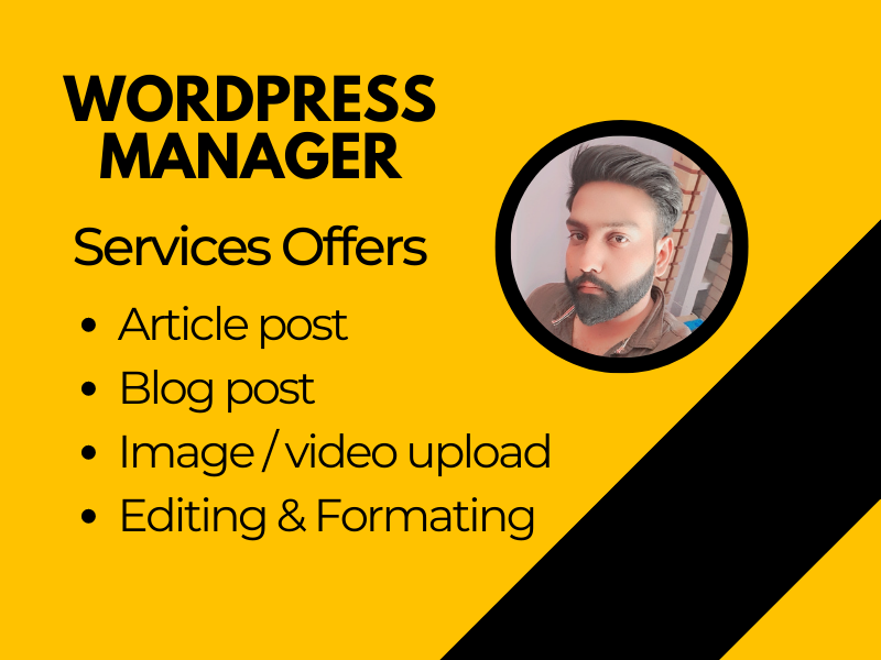 I will publish your articles and blogs post to your w...