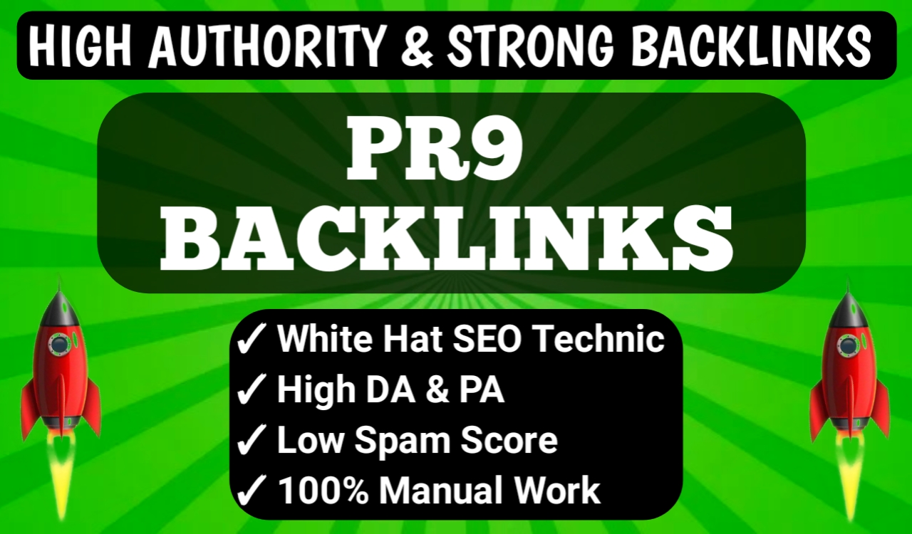 Get Update 2025 Manually 30 PR9 Backlinks DA90+ HQ SE...
