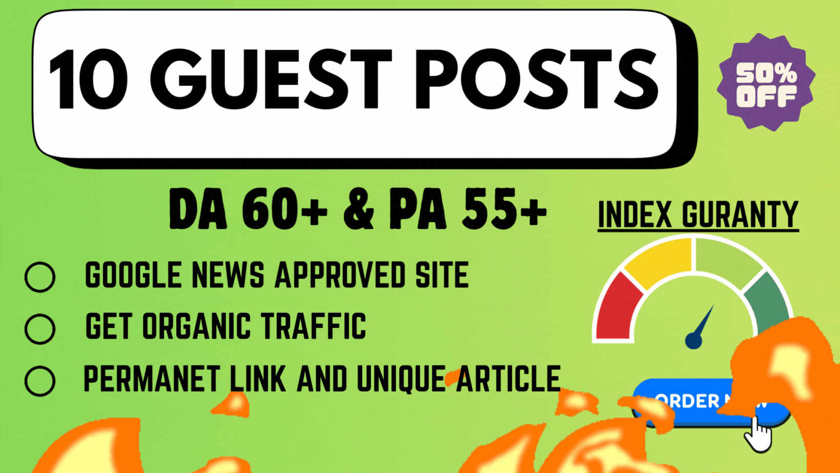 Get 10 Guest Posts on High DA Traffic Guest Posting w...