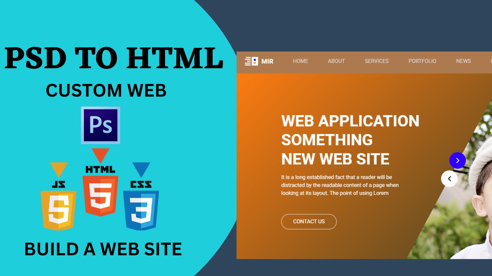 I will convert psd to html, xd to html, figma to ht...