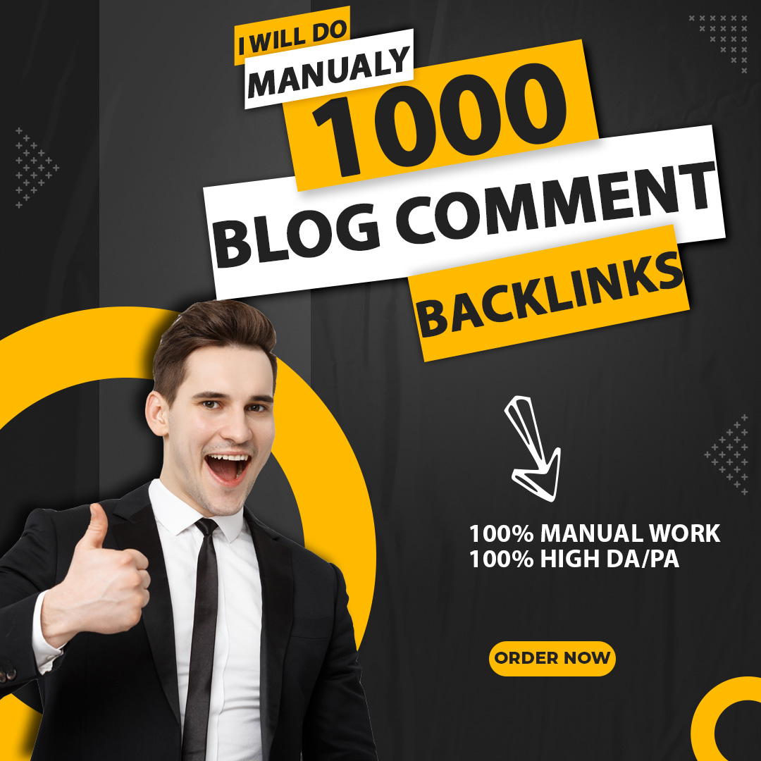 I will provide manual 1000 blog comments high quality...