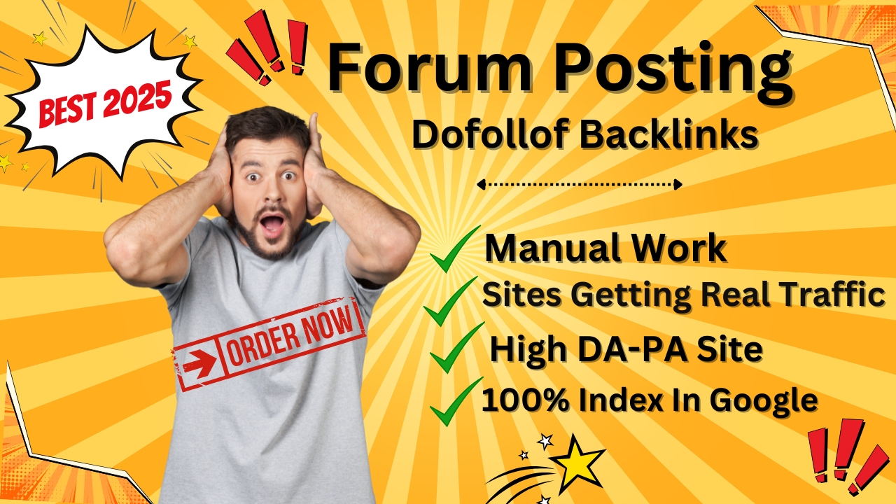 Provide 50 Forum posting Dofollow Backlinks For your ...