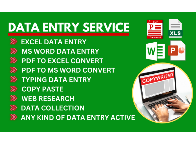 I will virtual assistant, data entry, copy paste, ...