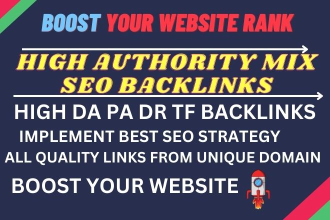 I will create 200 + high DA Dofollow mixed backlinks ...