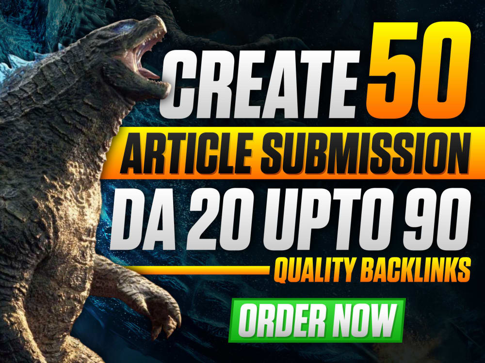 50 Unique Article Submission handmade Dofollow Backli...