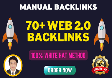 Create 70 HQ web 2.0 dofollow SEO contextual backlink...