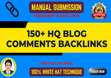 I will provide 150 blog comments with high quality SE...