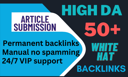 I will do 50 article submission high quality unique c...
