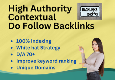 I will build dofollow contextual backlinks for SEO li...