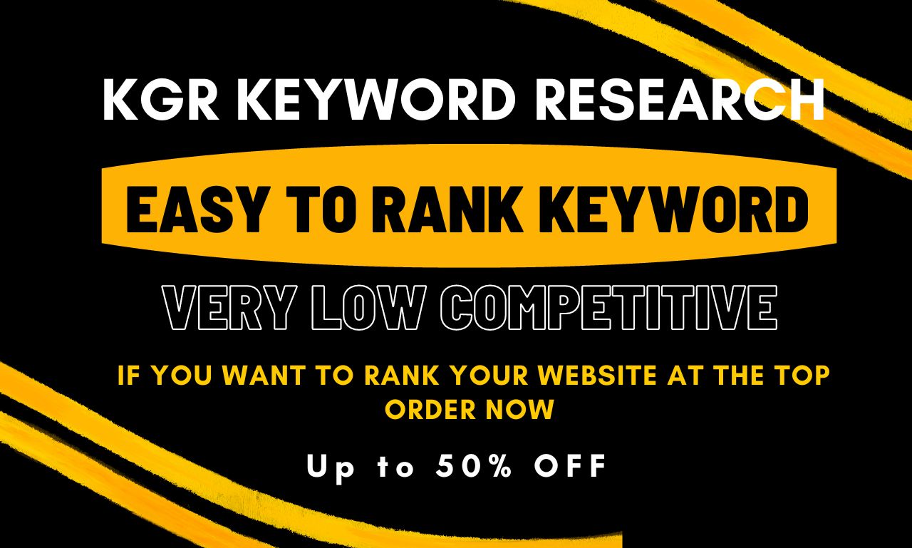 I will do 25 kgr keyword research and rank your websi...