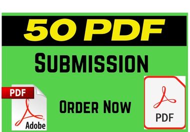 I will do PDF submission to Top 50 sharing sites for ...