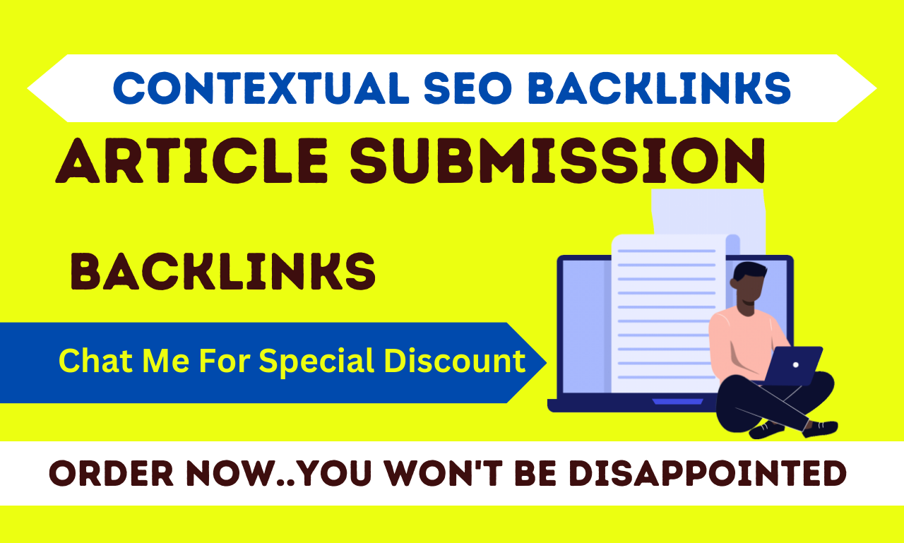 200 Article submission backlink on high quality artic...