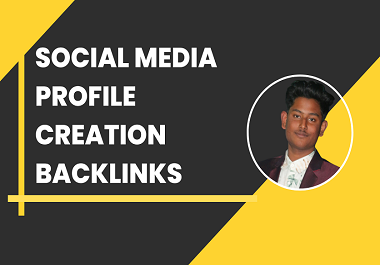 I will create 160 HQ social media profile creation SE...