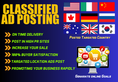 You will Get Top 100 ADs Posting Backlinks on Premium...