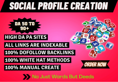 You Will Get Top 200 HQ social media profiles set up ...