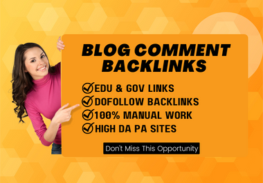 I will Manually Create 65 Dofollow Blog Comments SEO ...