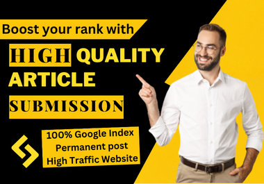 I will write and publish 120 article submission backl...